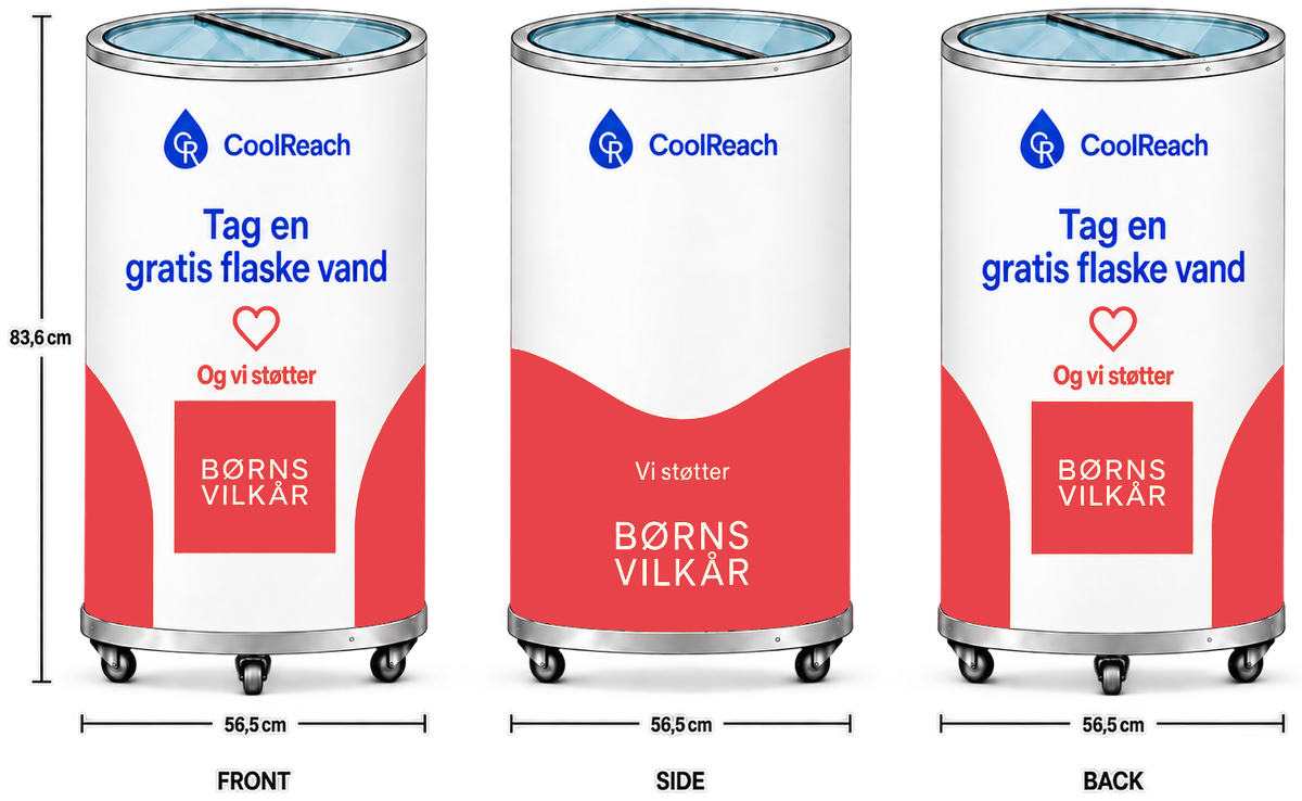 Måltegning cylinder køleskab