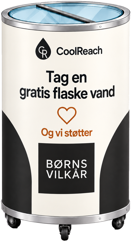 CoolReach cylinder-køleskab i det nye monokrome design