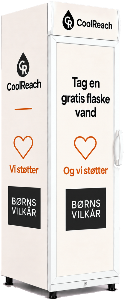 CoolReach højt display-køleskab i det nye monokrome design